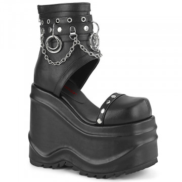 Demonia WAVE-22 Blk Vegan Leather