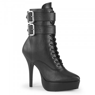 Devious INDULGE-1026 Blk Faux Leather