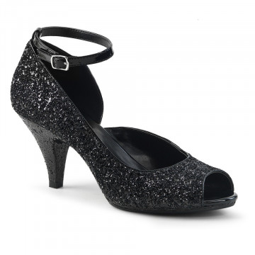 Fabulicious BELLE-381G Blk Glitter/Blk Glitter