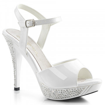 Fabulicious ELEGANT-409 Wht Pat/Wht