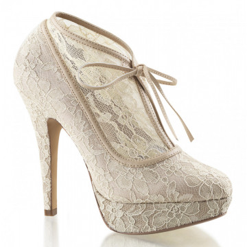 Fabulicious LOLITA-32 Champagne Lace-Satin