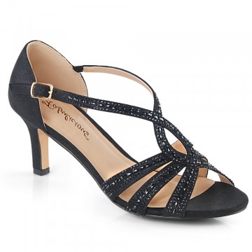 Fabulicious MISSY-03 Blk Shimmering Fabric