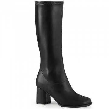 Funtasma GOGO-300-2 Blk Str. Faux Leather