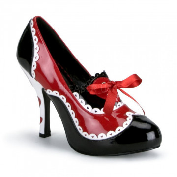 Funtasma QUEEN-03 Blk-Red-Wht Pat