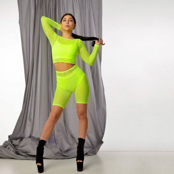 Jaya, Neon set in mesh neon il completo a rete
