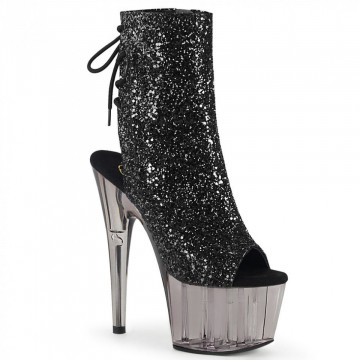 Pleaser ADORE-1018GT Blk Glitter/Smoke Tinted