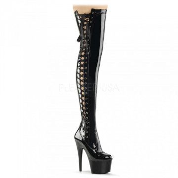 Pleaser ADORE-3050 Blk Str Pat/Blk