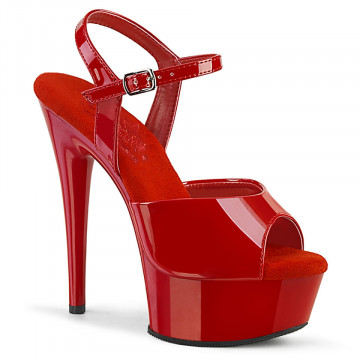 Pleaser EXCITE-609 Red Pat/Red