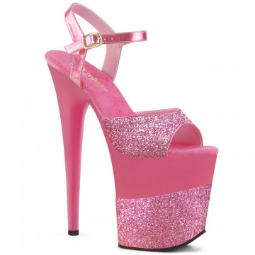 Pleaser FLAMINGO-809-2G Pink Glitter/Pink Glitter