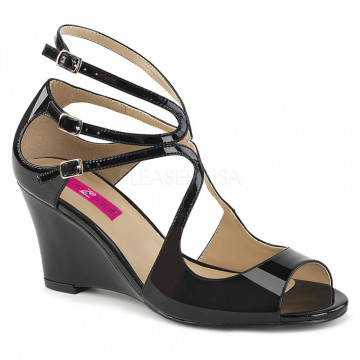 Pleaser Pink Label KIMBERLY-04 Blk Pat