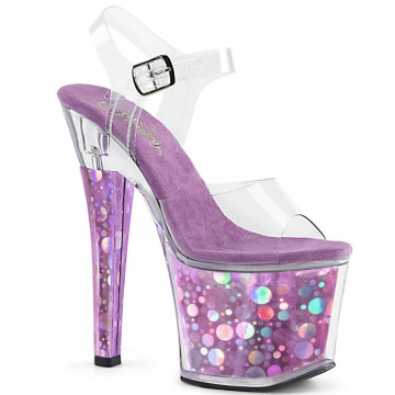 Pleaser RADIANT-708BHG Clr/Purple Hologram