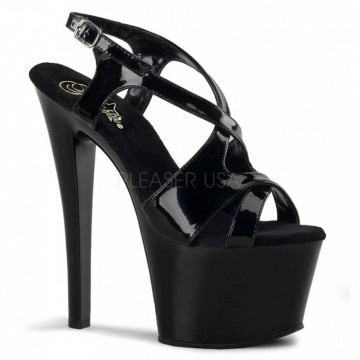 Pleaser SKY-330 Blk Pat/Blk