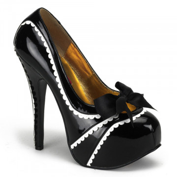 Bordello TEEZE-14 Blk-Wht Pat