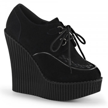 Demonia CREEPER-302 Blk Vegan Suede