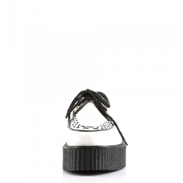 Demonia CREEPER-402 Wht Leather