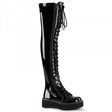 Demonia EMILY-375 Blk Pat