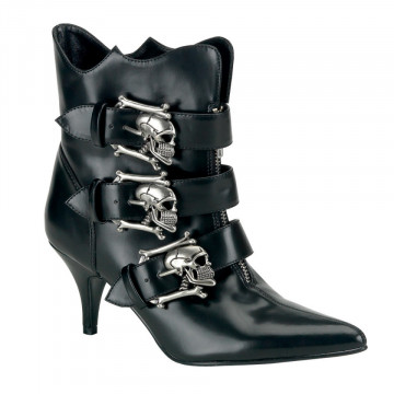Demonia FURY-06 Blk Nappa Vegan Leather