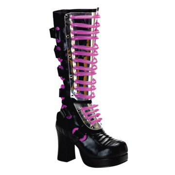 Demonia GOTHIKA-600UV Blk Pu-UV H. Pink