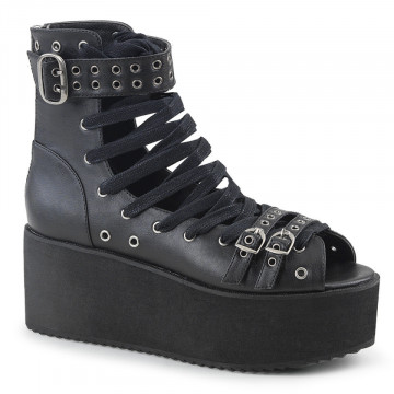 Demonia GRIP-105 Blk Vegan Leather