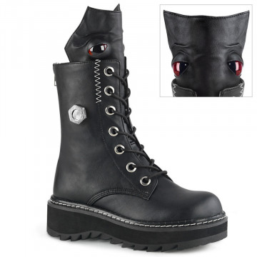 Demonia LILITH-220 Blk Vegan Leather