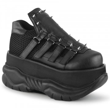 Demonia NEPTUNE-50 Blk Vegan Leather-Fabric