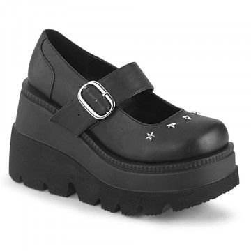 Demonia SHAKER-23 Blk Vegan Leather