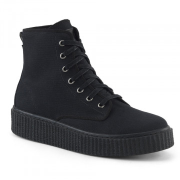 Demonia SNEEKER-201 Blk Canvas