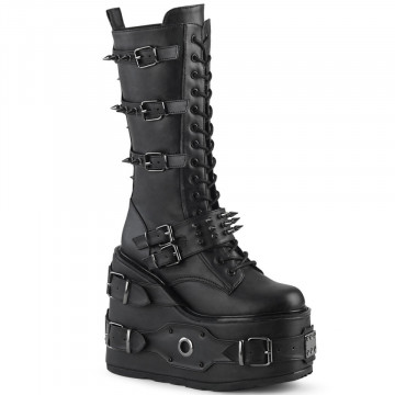 Demonia SWING-327 Blk Vegan Leather