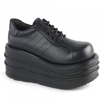 Demonia TEMPO-08 Blk Vegan Leather