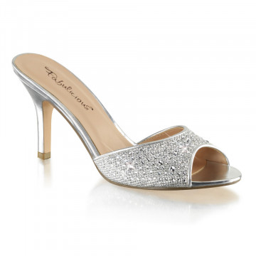 Fabulicious LUCY-01 Slv Glitter Mesh Fabric