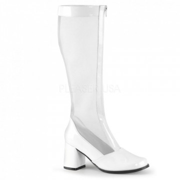 Funtasma GOGO-307 Wht Str Pat-Mesh