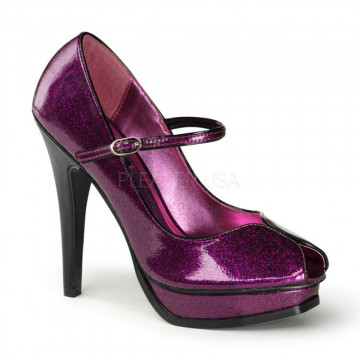 Pin Up Couture PLEASURE-02G Fuchsia Pearlized Gltr