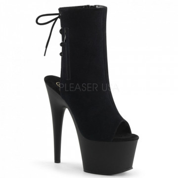 Pleaser ADORE-1018 Blk Suede/Blk Matte