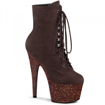 Pleaser ADORE-1020FSMG Mocha F. Suede/Mocha Multi
