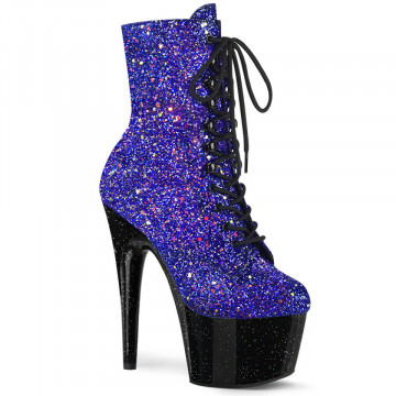 Pleaser ADORE-1020MG Blue Multi Glitter/Blk