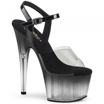 Pleaser ADORE-708T-2 Smoke-Blk/Blk-Clr Ombre