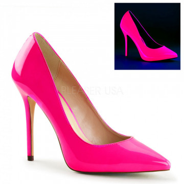 Pleaser AMUSE-20 Neon Fuchsia Pat