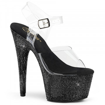 Pleaser BEJEWELED-708DM Clr/Blk RS