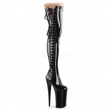 Pleaser BEYOND-3050 Blk Str Pat/Blk