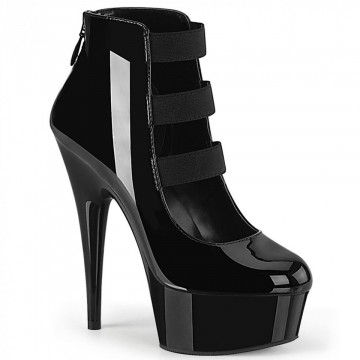 Pleaser DELIGHT-684 Blk Pat/Blk