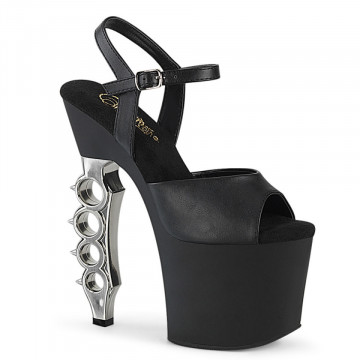 Pleaser IRONGRIP-709 Blk F.Leather spedizione in 24 ore dal negozio Express