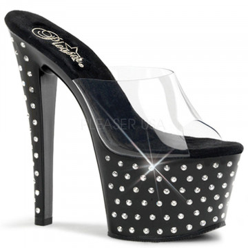 Pleaser STARDUST-701 Clr/Blk