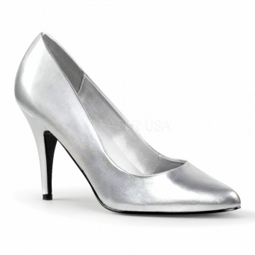 Pleaser VANITY-420 Slv Faux Leather