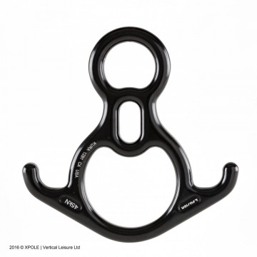 X-pole Descender Terminal 8 (MBS 45kN) Black