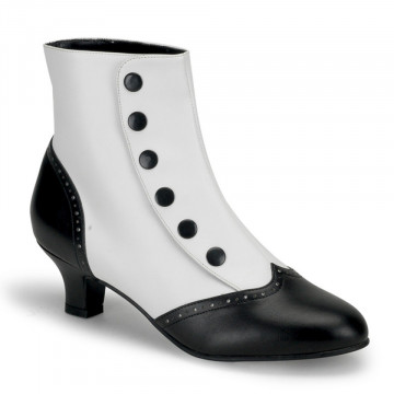 Bordello FLORA-1023 Wht-Blk Pu