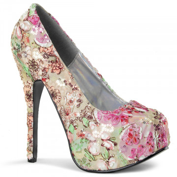 Bordello TEEZE-06-6 Pink Multi Floral Fabric