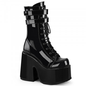 Demonia CAMEL-250 Blk Pat