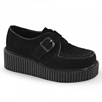 Demonia CREEPER-118 Blk Vegan Suede