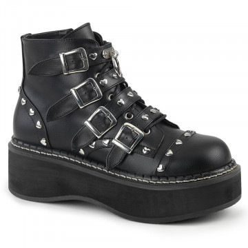 Demonia EMILY-315 Blk Vegan Leather