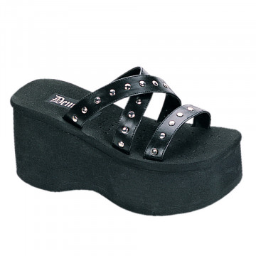 Demonia FUNN-19 Blk Vegan Leather